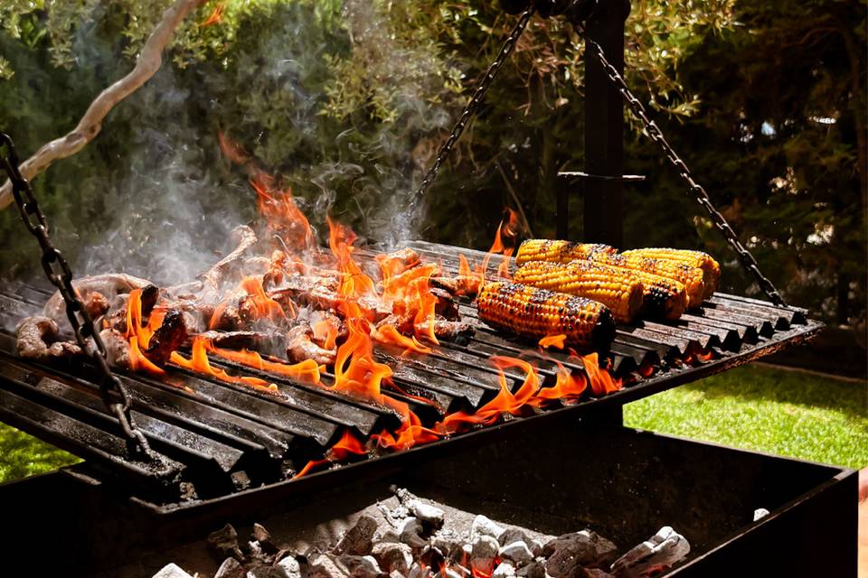 Barbacoa en directo