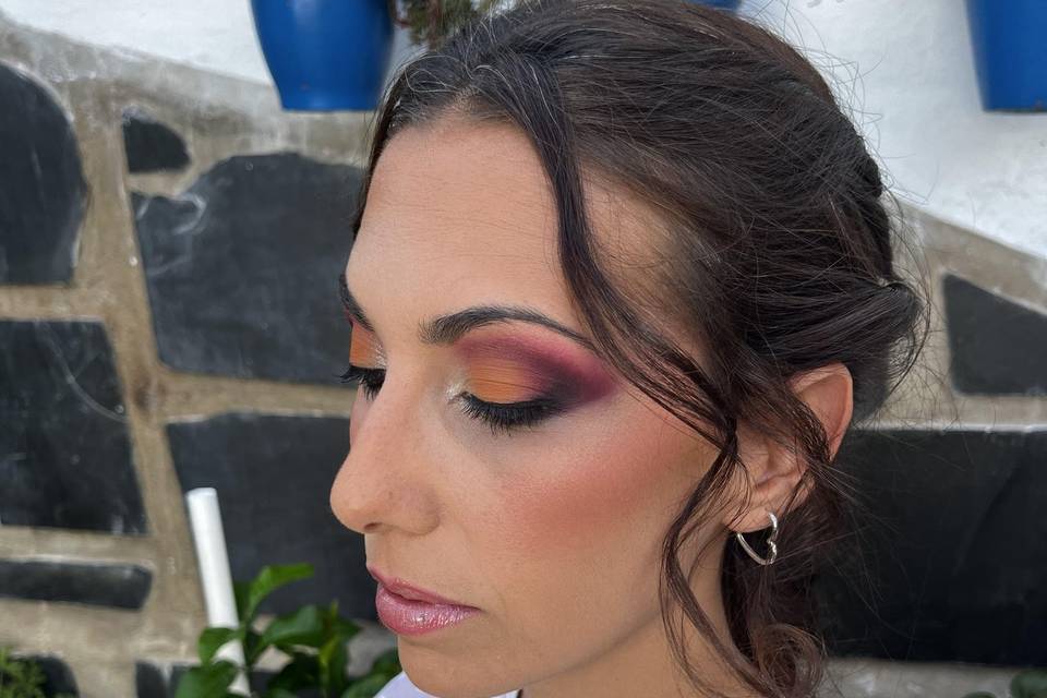 Maquillaje con sombras