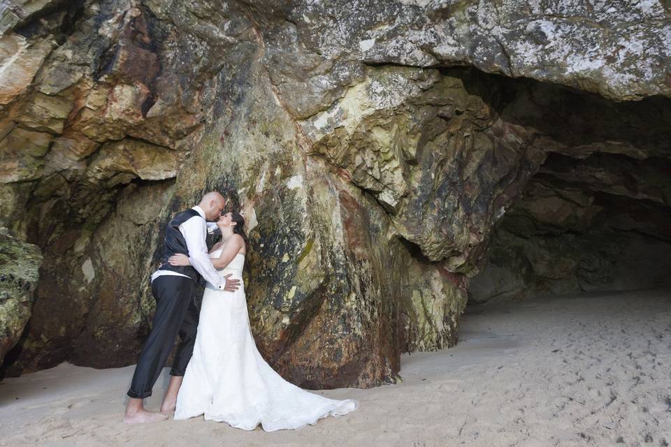 Postboda, en la cueva