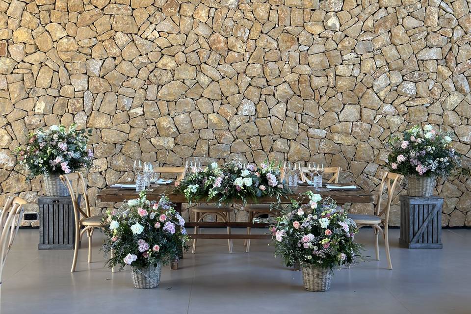 Decoracion mesa nupcial