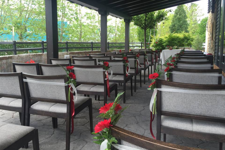 Ceremonia en terraza