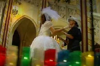 Llegada de la novia a la iglesia