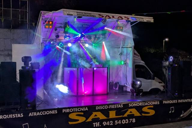 Discoteca móvil con camión esc