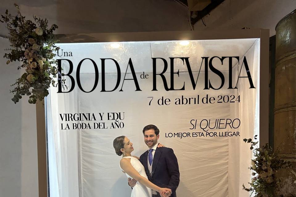 Boda de revista