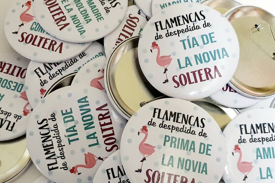 Chapas personalizadas de boda