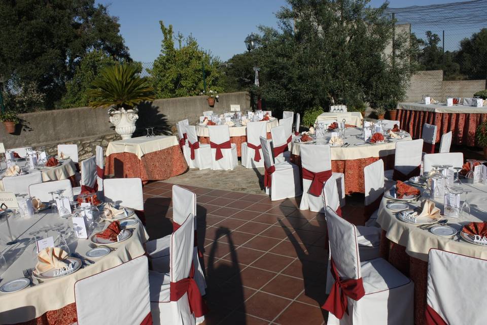 Banquetes en la piscina