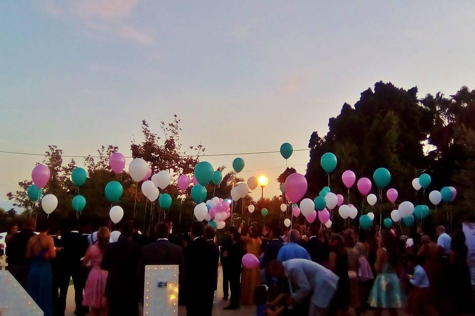 Suelta de globos