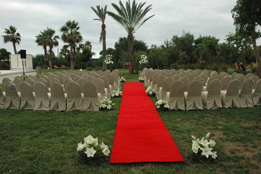 Decoración en ceremonia