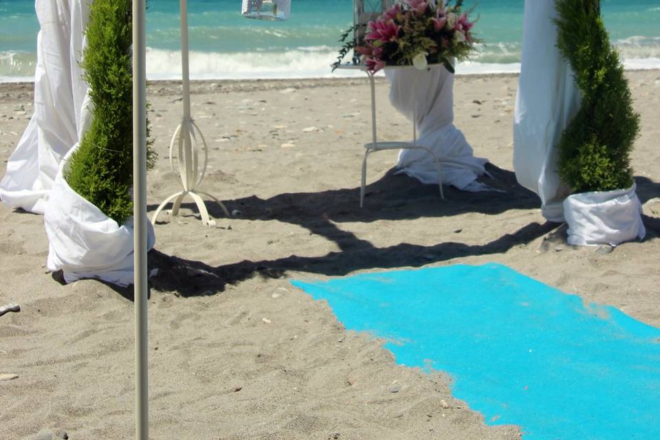 Ceremonia en la playa