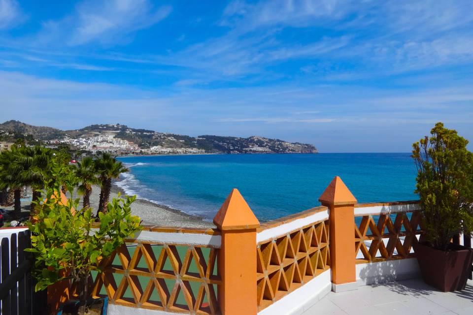 Restaurante en la playa