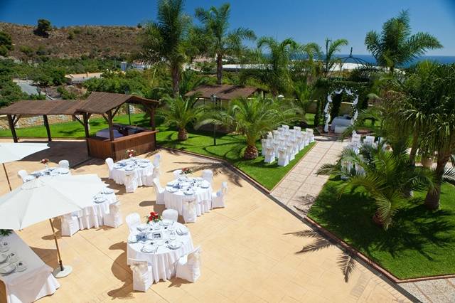 Banquete en la terraza