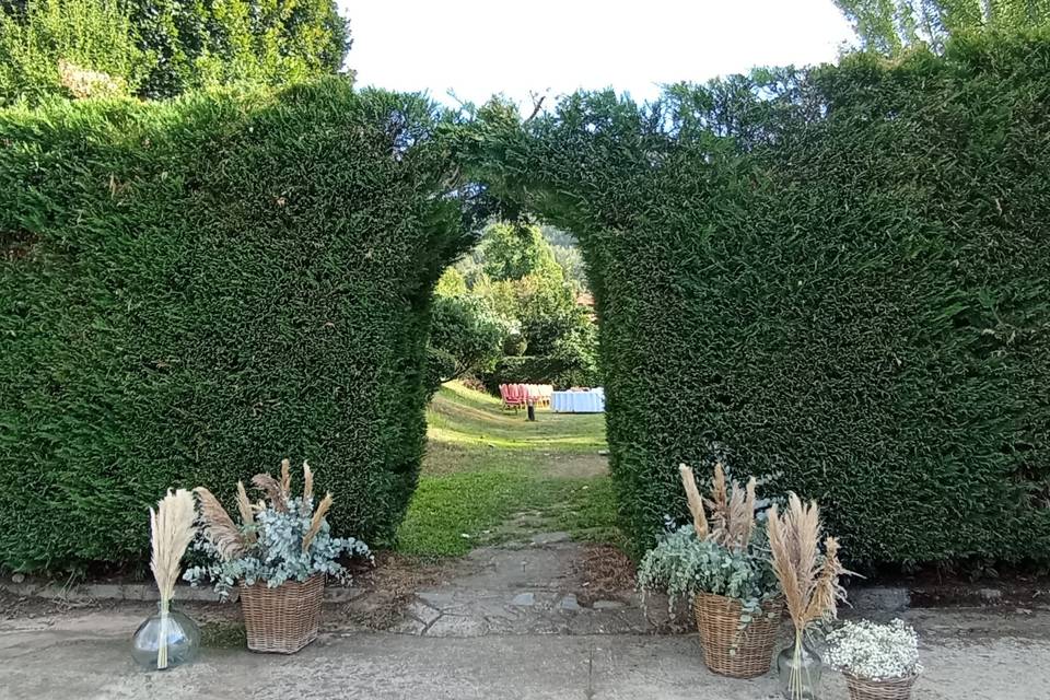 Entrada jardín cóctel