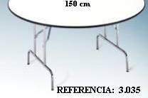 Mesa de 160 plegable