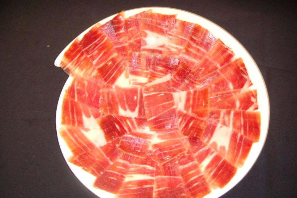 Caracola de jamón serrano