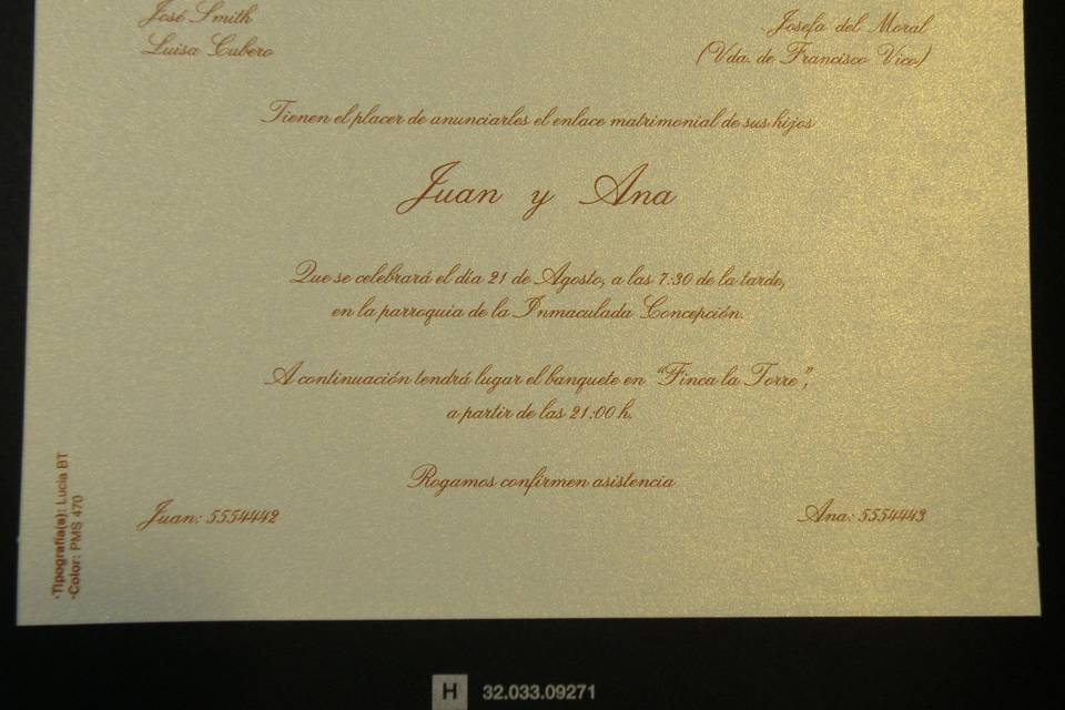 Invitaciones de boda