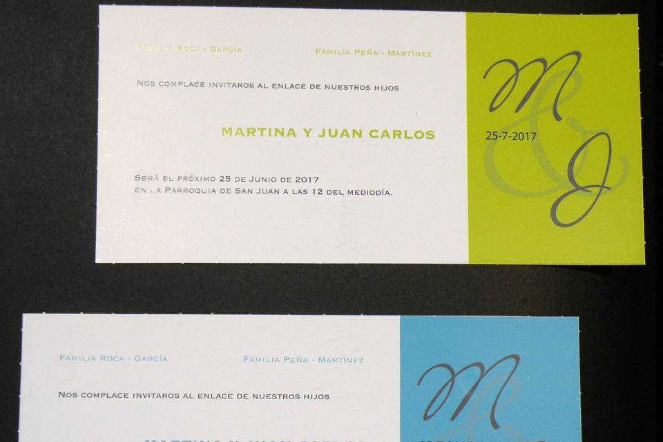 Invitaciones de boda