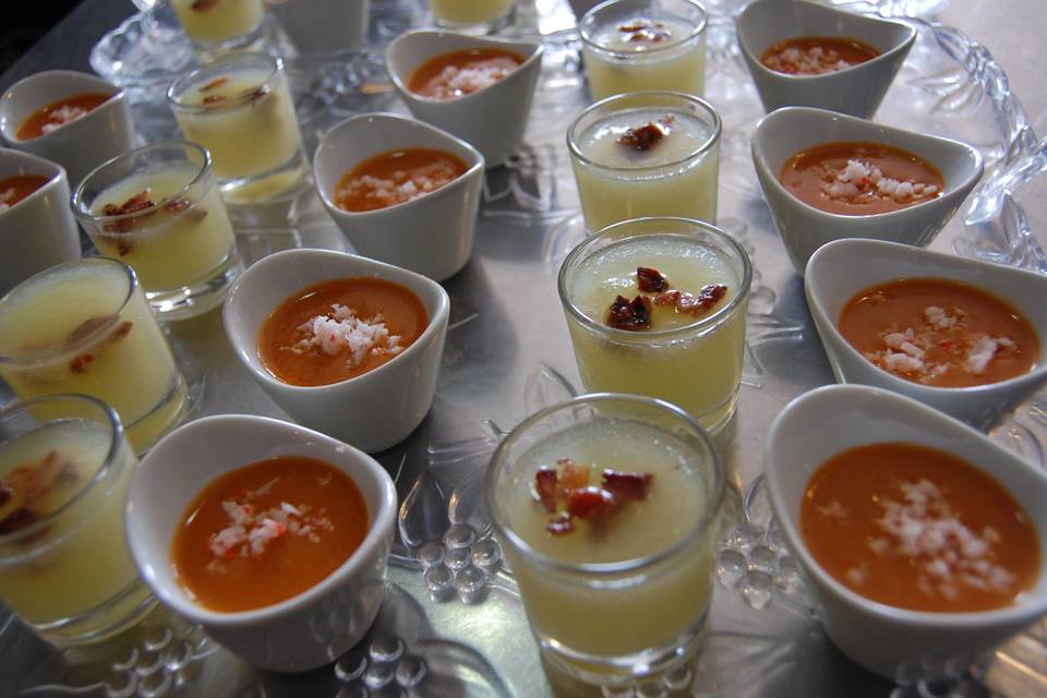 Crema de marisco y de melón