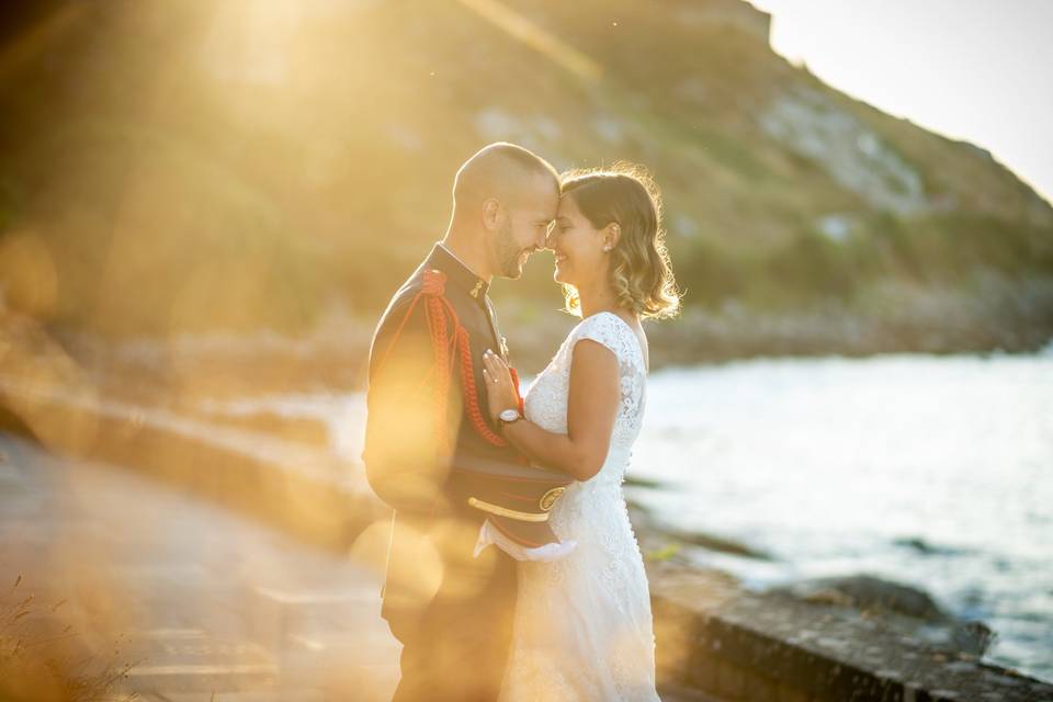 Postboda en Baiona