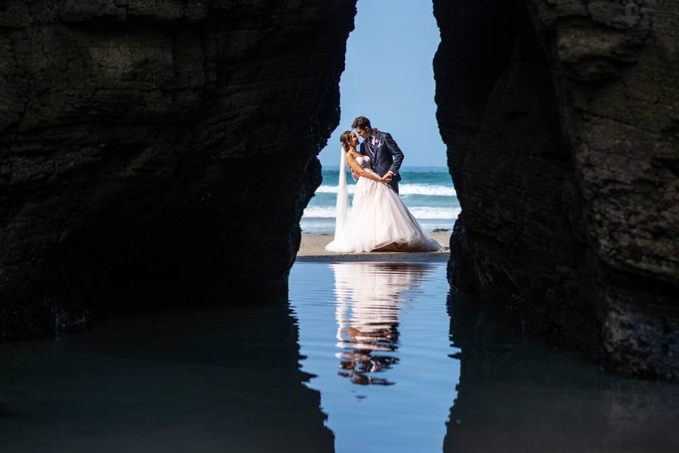 Postboda en Playa Catedrales