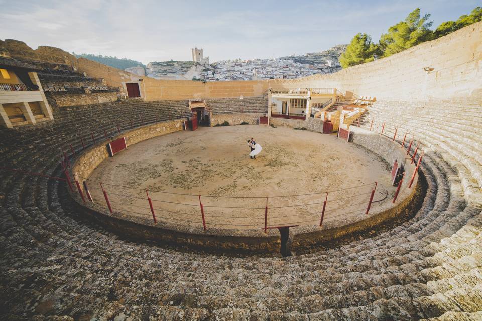 Silueta al atardecer