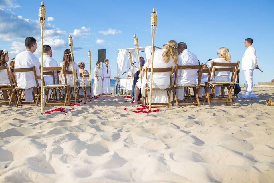 Boda en la playa