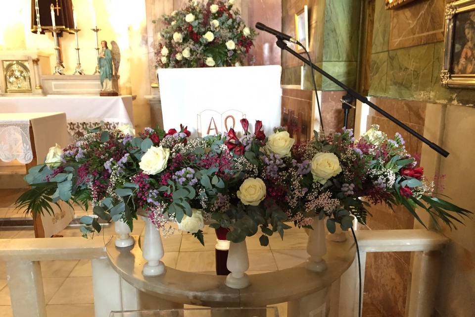 Boda real preparación floral