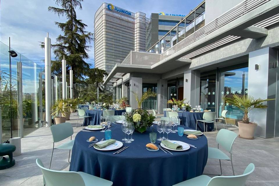 Boda en terraza