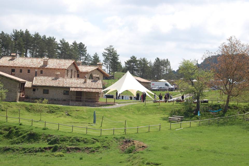 Vistas de la masía