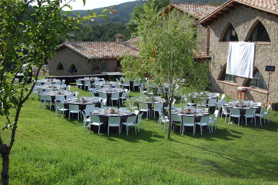 Banquete en el jardín