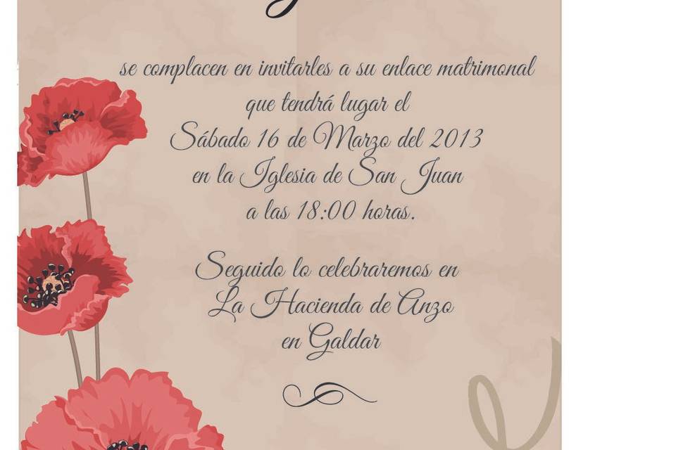 Invitación vintage