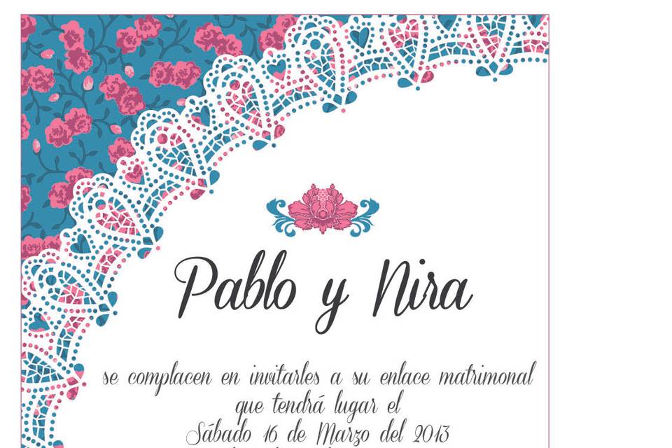 Invitación vintage