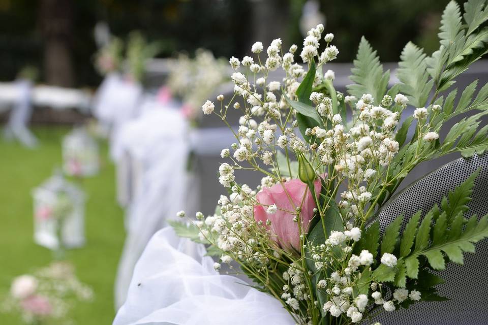 Detalle floral ceremonia civil