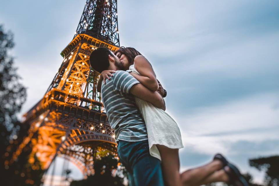 Un beso en París