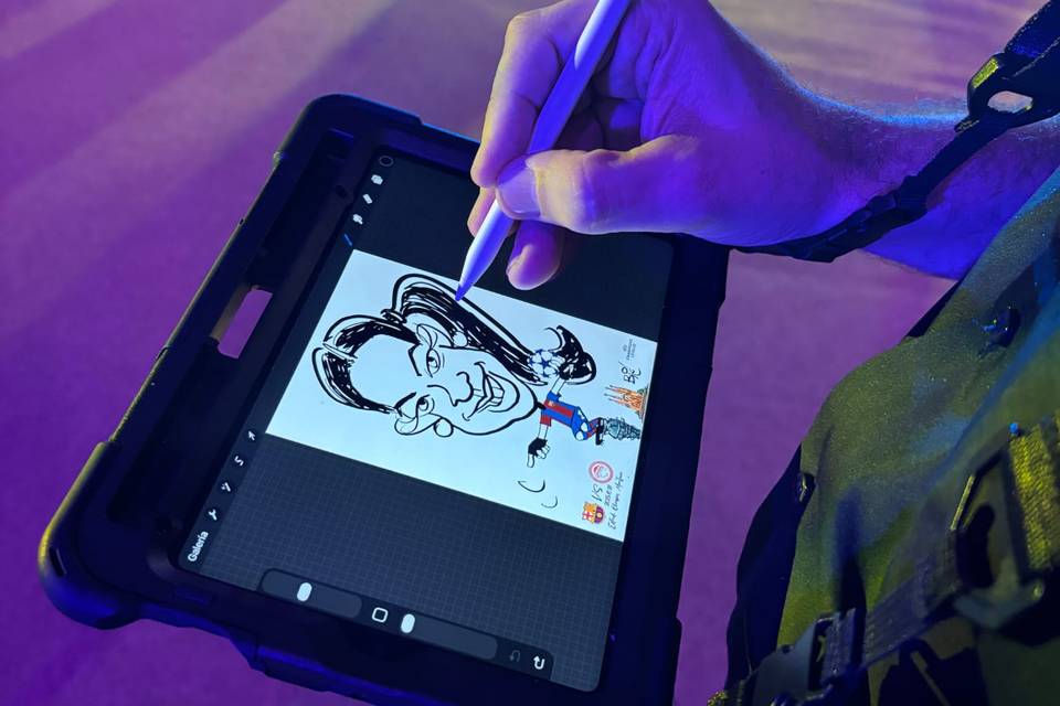 Caricatura en Ipad