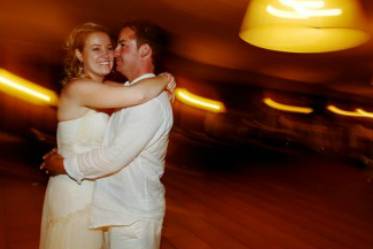 Los novios felices
