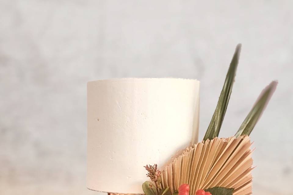 Tropical wedding cake