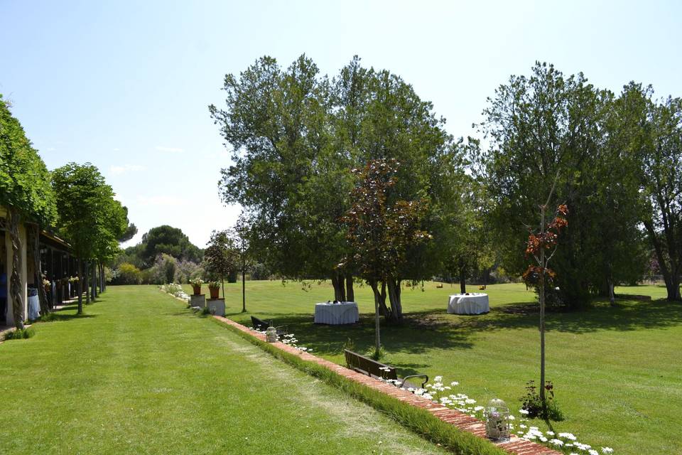 La terraza de la Posada