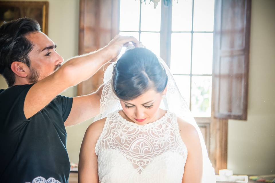 Preparativos de la novia