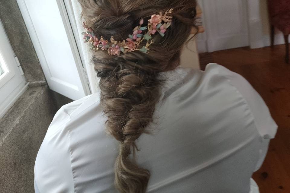 Trenza y tocado