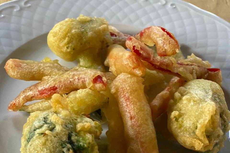 Vegetales en tempura