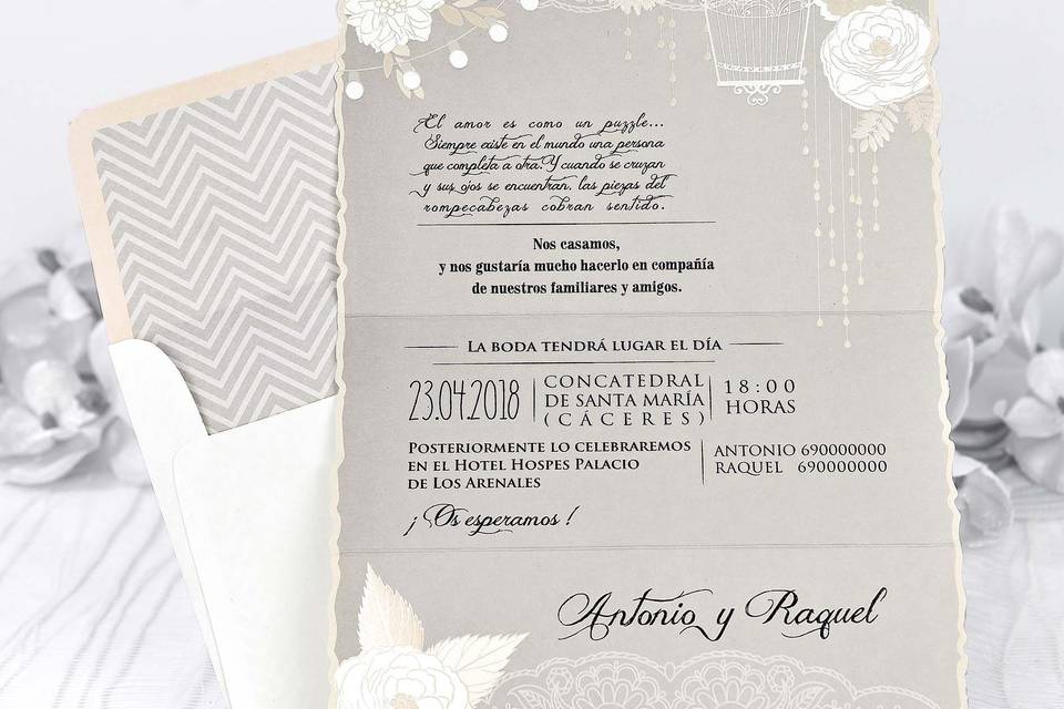 Invitación boda - 39228