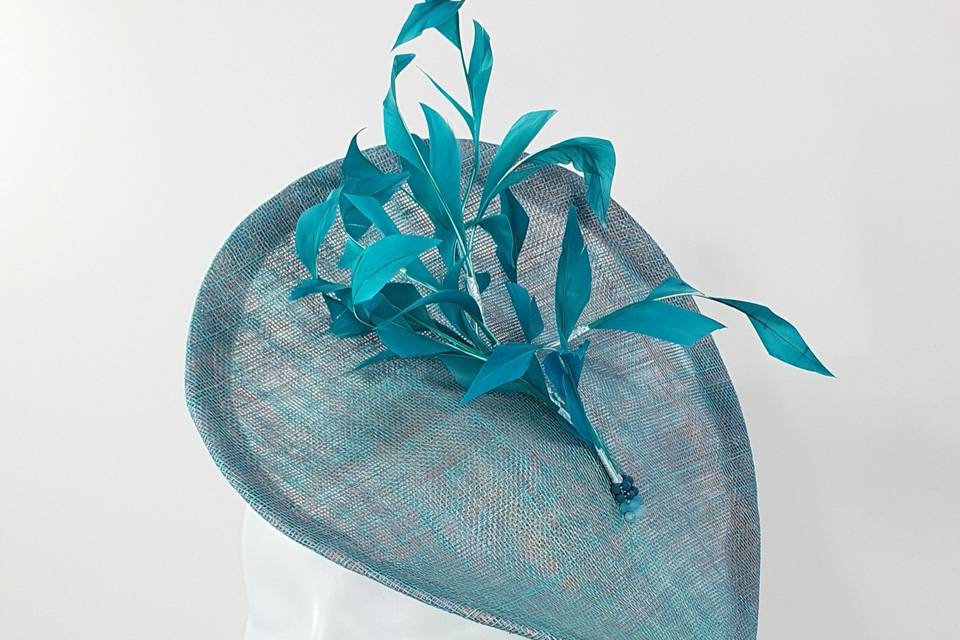 Plato azul turquesa