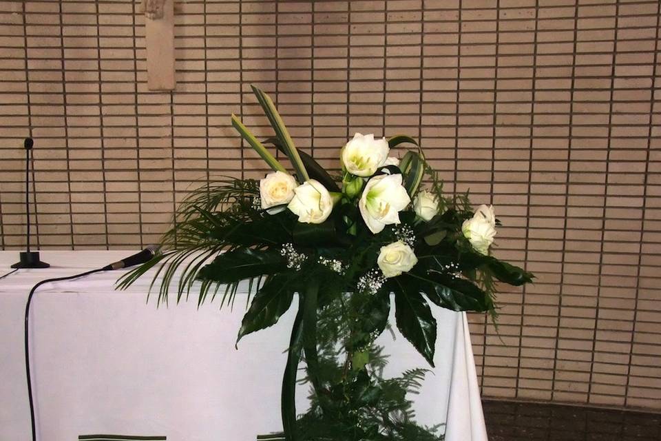 Centro floral para la ceremonia