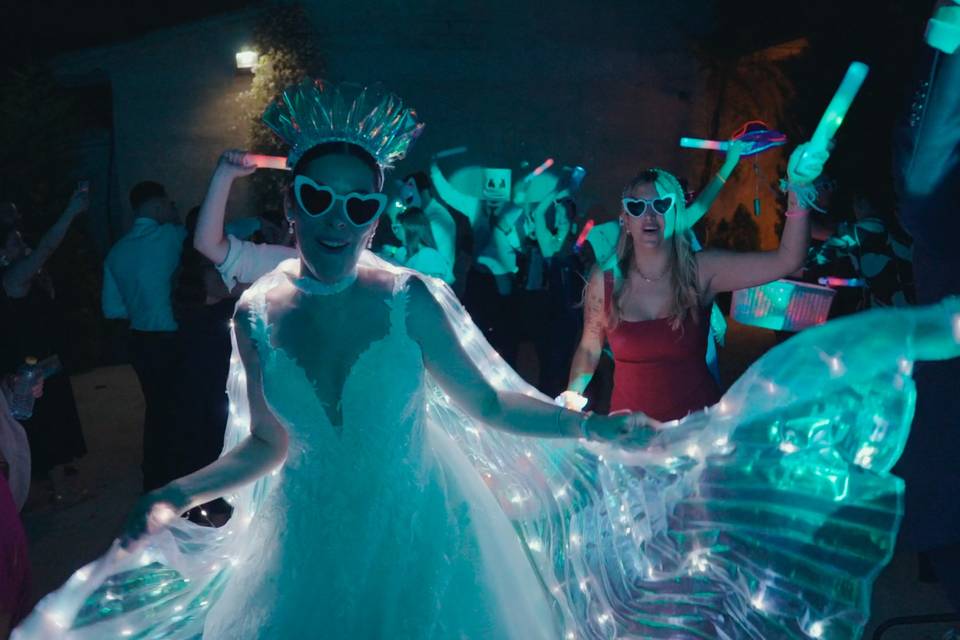 La novia de fiesta