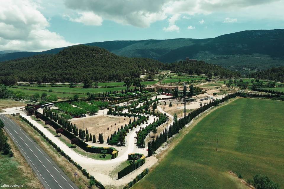 Castell de Barxell con dron