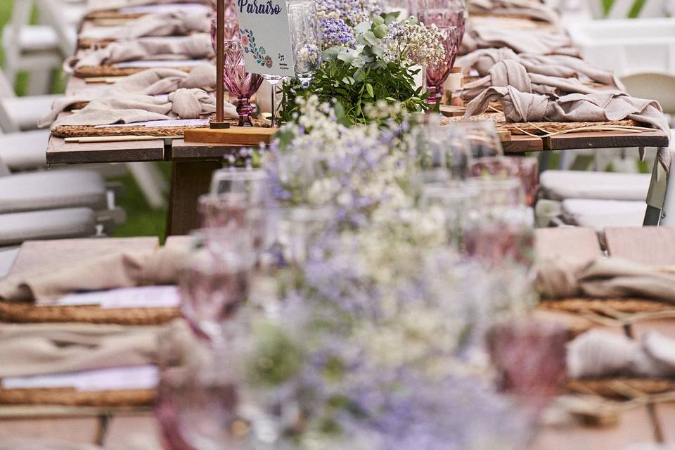 Banquete en Jardín