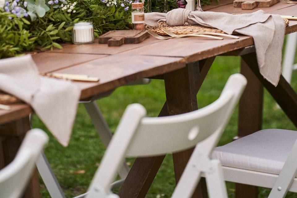 Banquete en Jardín