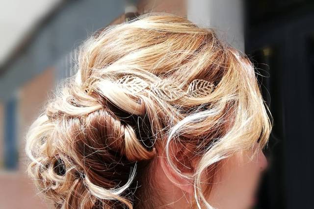 Moño con ondas