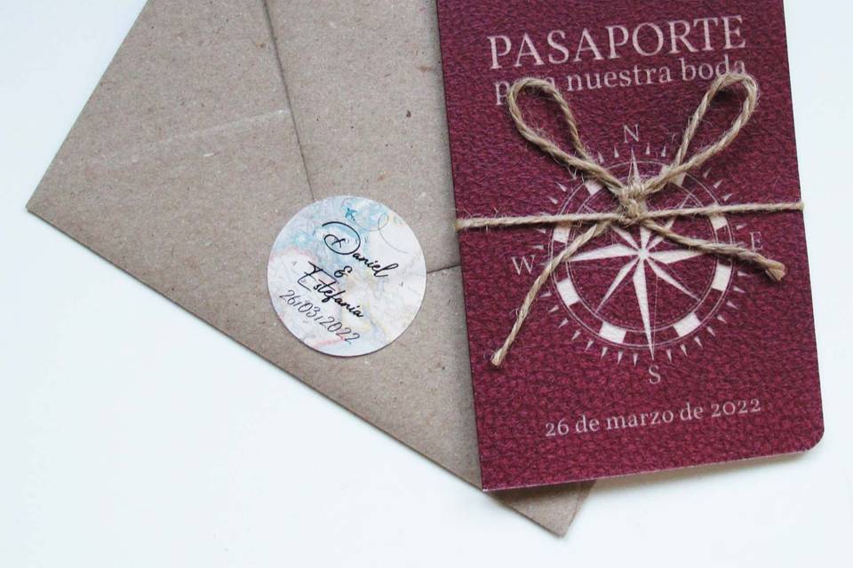 Pasaporte y tarjeta embarque