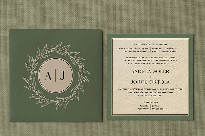 Invitación olivia